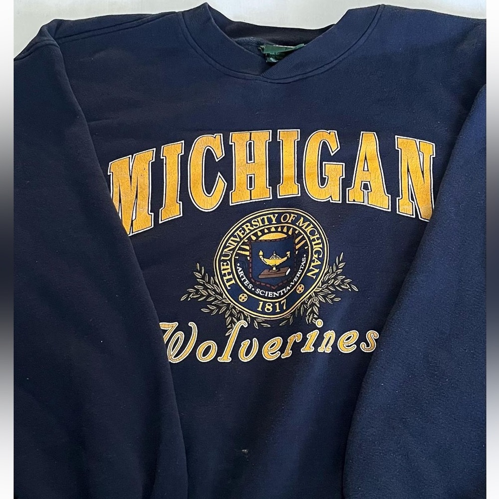 vintage university of michigan sweatshirt